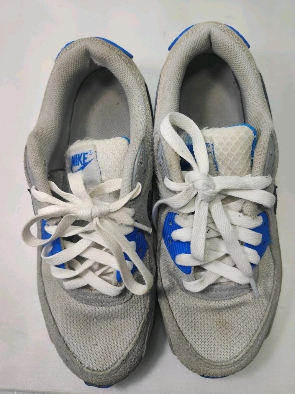 Nike Air Max 90 Pure Platinum Photo Blue Sneakers Men's 6.5 FN6958-102